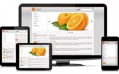 SMB website adaptive theme - Orange and Grey