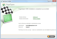 PageTypes Installer - final step.