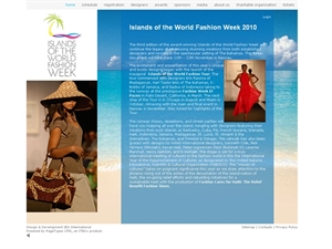 Islands of the World Fashion Week - New website on PageTypes CMS